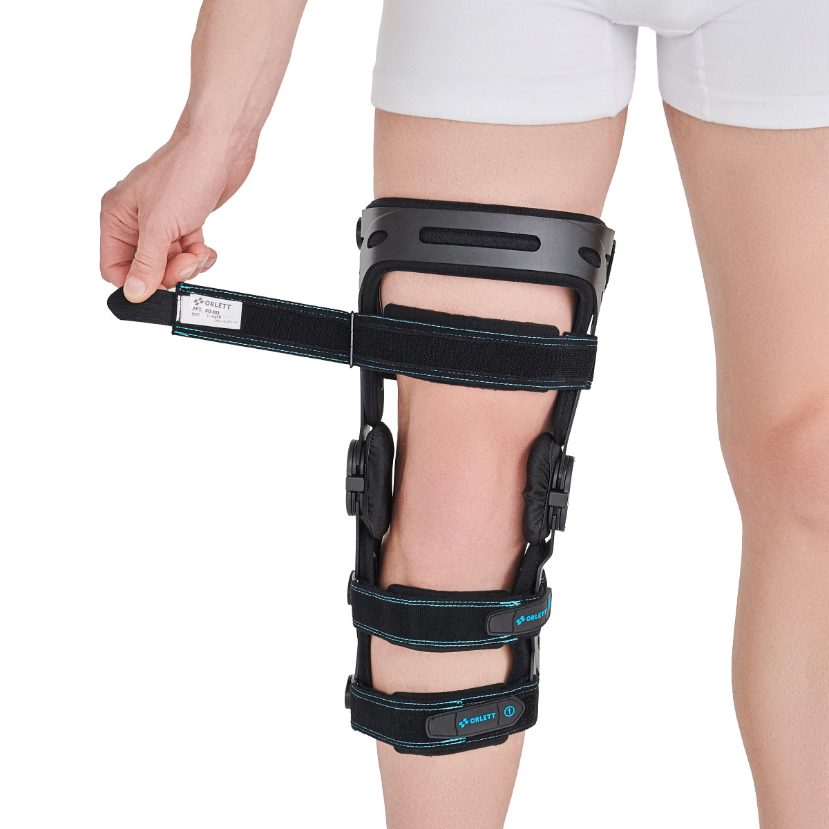 Ортез на коленный сустав SO-303 Левый Orlett, сильная фиксация купить в OrtoMir24